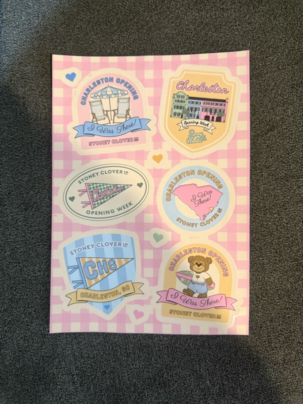 SPECIAL CHARLESTON OPENING WEEKEND STICKERS